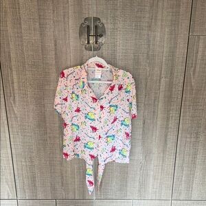 Disney The Little Mermaid‎ 30th Anniversary Flounder & Sebastian Tie Front